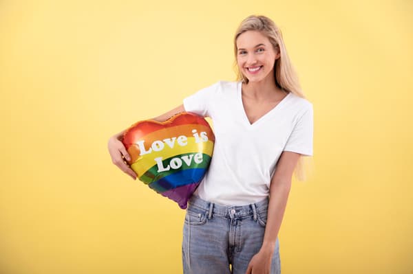 Folieballong Love is Love, 35 cm, blandad