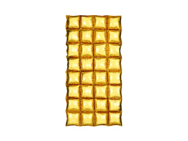 Folieballonggardin, guld, 72x143 cm