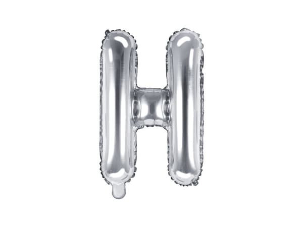 Folieballong Bokstav ''H'', 35 cm, silver