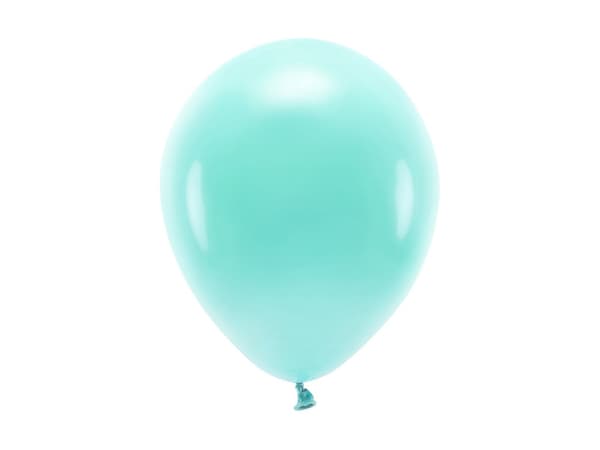 Ekoballonger 26 cm pastellfärgade, mörk mint (1 förpackning / 100 st.)