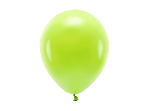 Ekoballonger 26 cm pastellfärgade, äppelgrön (1 förpackning / 100 st.)
