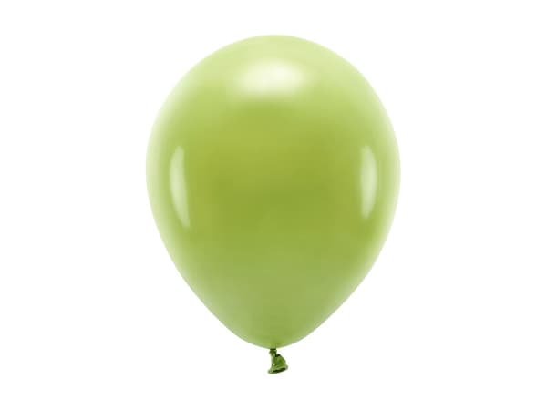 Ekoballonger 26 cm pastellfärgade, olivgröna (1 förpackning / 100 st.)