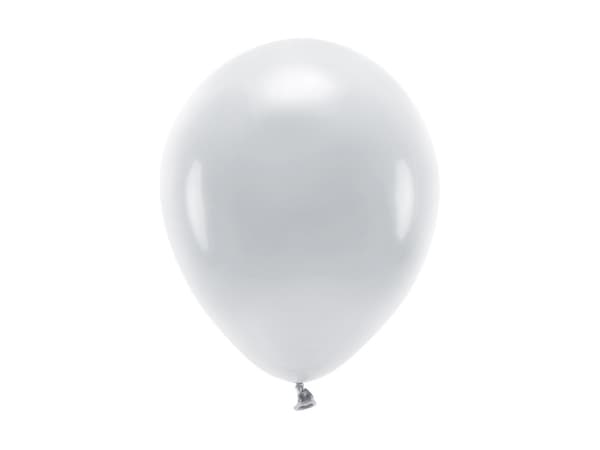 Ekoballonger 26 cm pastellfärgade, grå (1 förpackning / 100 st.)