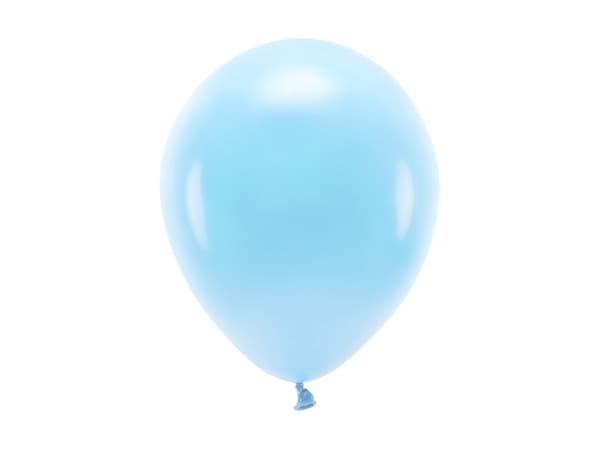 Ekoballonger 26 cm pastellfärgade, blå (1 förpackning / 100 st.)