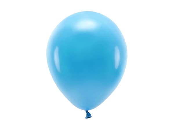 Ekoballonger 26 cm pastellfärgade, turkosa (1 förpackning / 100 st.)
