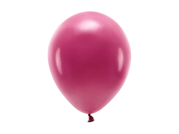 Ekoballonger 26 cm pastellfärgade, vinröda (1 förpackning / 100 st.)