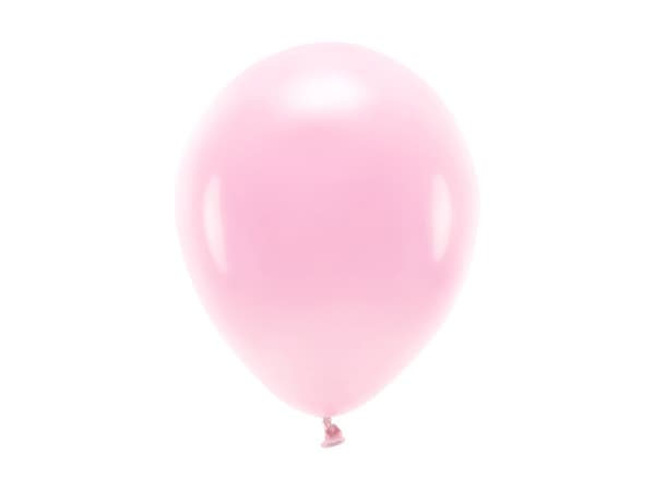 Ekoballonger 26 cm pastellfärgade, ljusrosa (1 förpackning / 10 st.)