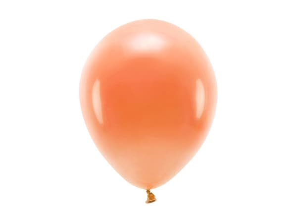 Ekoballonger 26 cm pastellfärgade, orange (1 förpackning / 10 st.)