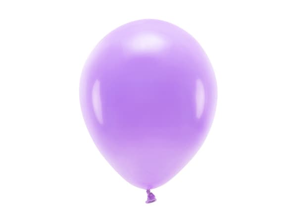 Ekoballonger 26 cm pastellfärgade, lavendel (1 förpackning / 10 st.)