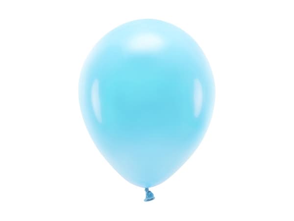 Ekoballonger 26 cm pastellfärgade, ljusblå (1 förpackning / 10 st.)
