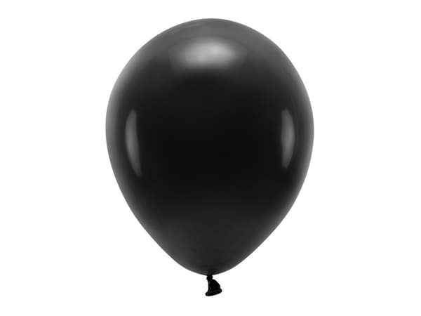 Ekoballonger 30 cm pastellfärgade, svarta (1 förpackning / 100 st.)