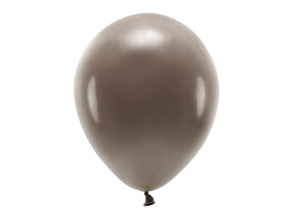 Økoballoner 30 cm pastel, brune (1 pakke / 100 stk.)