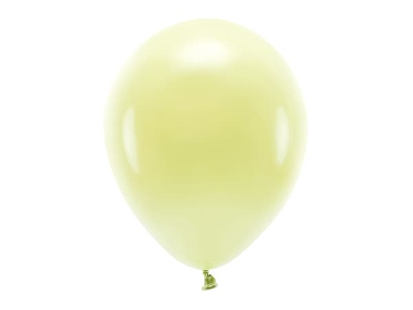 Ekoballonger 30 cm pastellfärgade, ljusgula (1 förpackning / 100 st.)