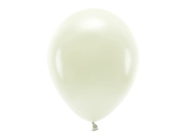 Ekoballonger 30 cm pastellfärgade, krämfärgade (1 förpackning / 10 st.)