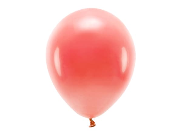 Ekoballonger 30cm pastellfärgade, korall (1 förpackning / 10 st.)
