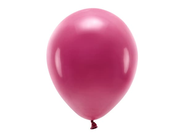 Ekoballonger 30cm pastellfärgade, vinröda (1 förpackning / 10 st.)