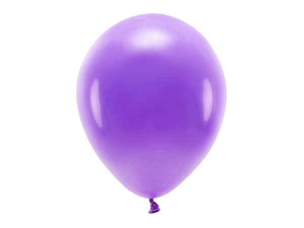 Ekoballonger 30 cm pastellfärgade, lila (1 förpackning / 10 st.)