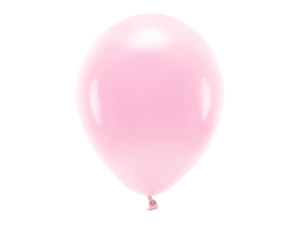 Ekoballonger 30 cm pastellfärgade, ljusrosa (1 förpackning / 10 st.)