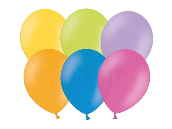 Ballonger 27 cm, Pastellmix (1 förpackning / 100 st.)