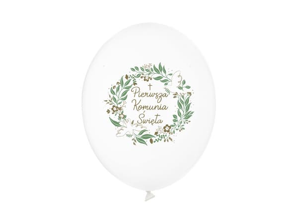 Ballonger 30 cm, Första heliga nattvarden, Pastellvit (1 förpackning / 6 st.)
