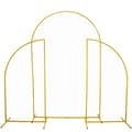 Miniatyrbillede 1 af 2: Metal Bryllupshave, Holdbar Metal Konstruktion, Nem Tilpasning,Guld, Sæt