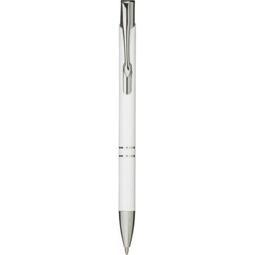 Bullet Moneta Aluminium kuglepen White One Size