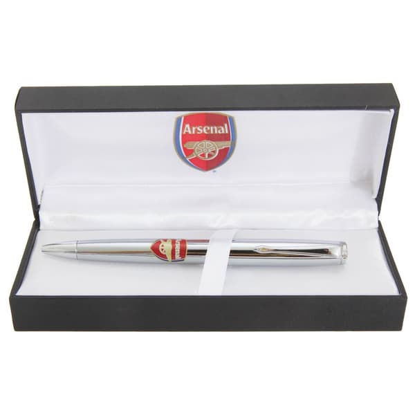 Arsenal FC Officiell Chrome Football Crest kulspetspenna