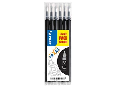 Patron/Refill Pilot Frixion Ball BLS-FR7-B 0,7mm Svart 6/fp