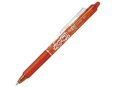 Kulspetspenna med raderbart bläck Pilot Frixion Ball Clicker 07 BLRT-FR7-O, 0,7mm, Orange