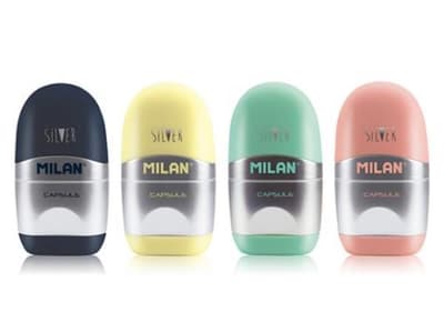 Temperówko-gumka Capsula Silver p12 4714112 MILAN cena za 1szt.