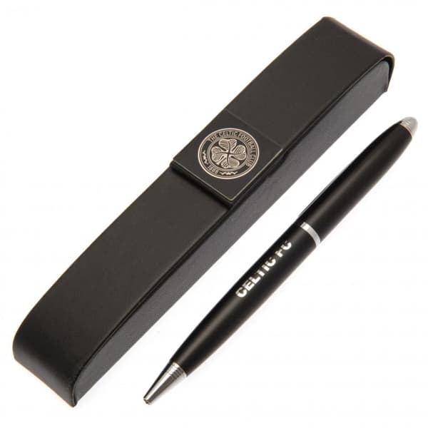 Celtic FC Pen & Case Set Black/Silver One Size