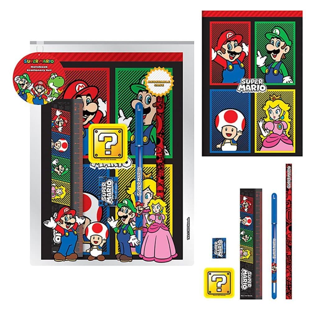 Super Mario Skrivpapper (paket med 6 st)
