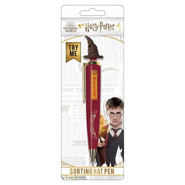 Harry Potter Stand Together Sorting Hat Pen Red/Yellow One Size