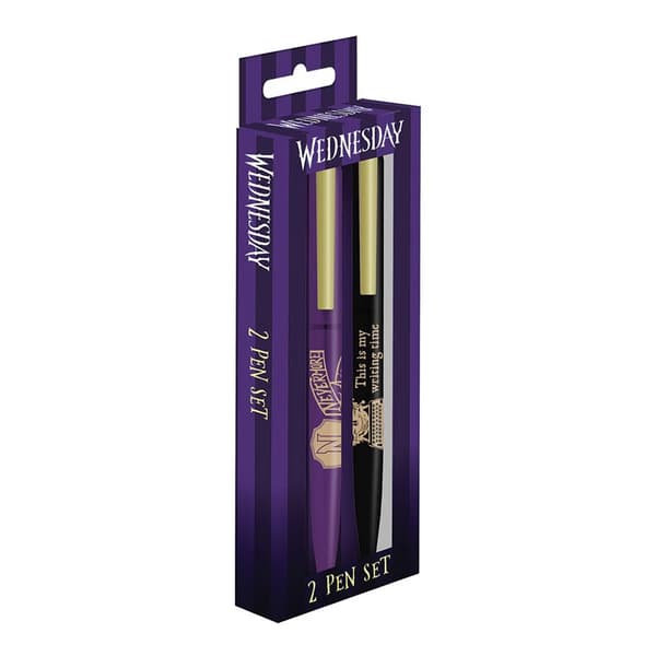 Wednesday Nevermore Pen Set (Pack of 2)