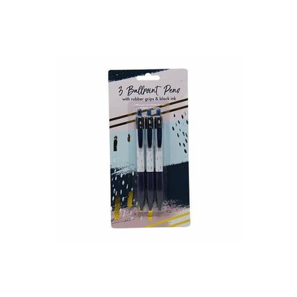 Anker Ballpoint Pen (Pack of 3) White/Black One Size