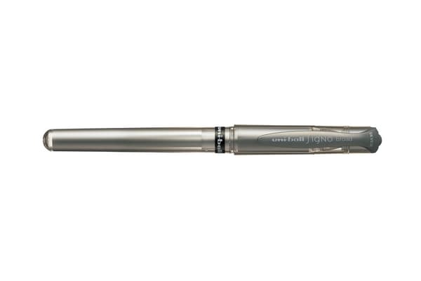 Rollerpenna Signo Broad UM-153 Silver, Uni-Ball