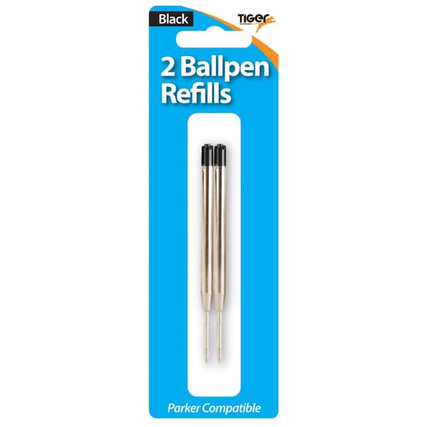 Tiger Refiller för kulspetspenna (2-pack) Silver One Size
