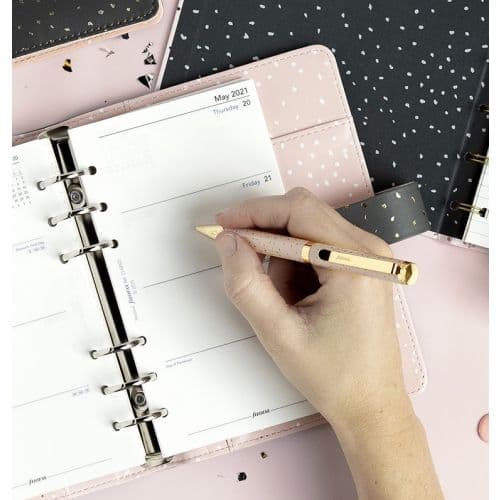 Kulspetspenna Confetti svart bläck Filofax