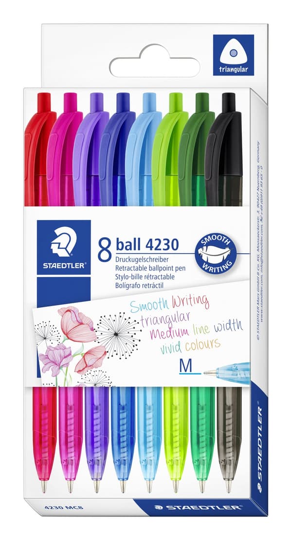 Kulspetspennor 4230 M 8-pack Staedtler