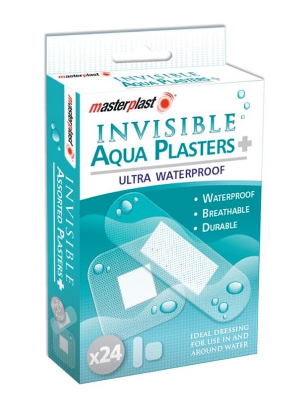 Masterplast Usynlige, vandtætte plastre (pakke med 20 stk.) Clear One Size