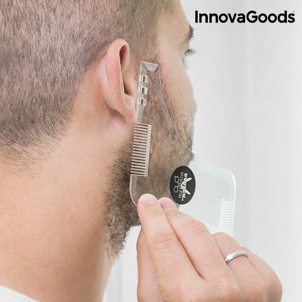 Hipster Barber skjeggmal for barbering InnovaGoods