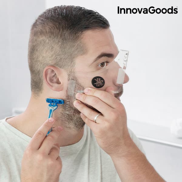 Hipster Barber skjeggmal for barbering InnovaGoods