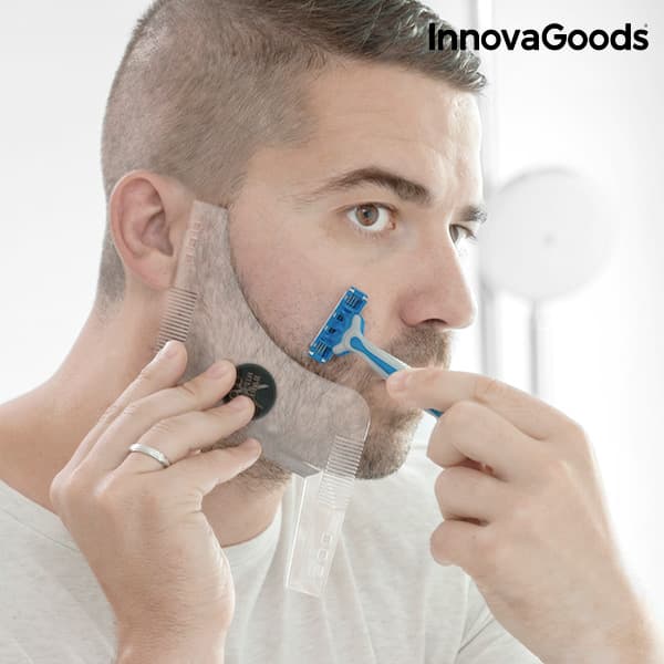 Hipster Barber skjeggmal for barbering InnovaGoods