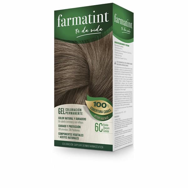 Permanent Farve Farmatint 6c-Rubio Oscuro Ceniza Gel