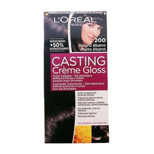 Farge Ingen Ammoniak Casting Creme Gloss L'Oreal Make Up Casting Creme Gloss Ibenholt Svart 180 ml