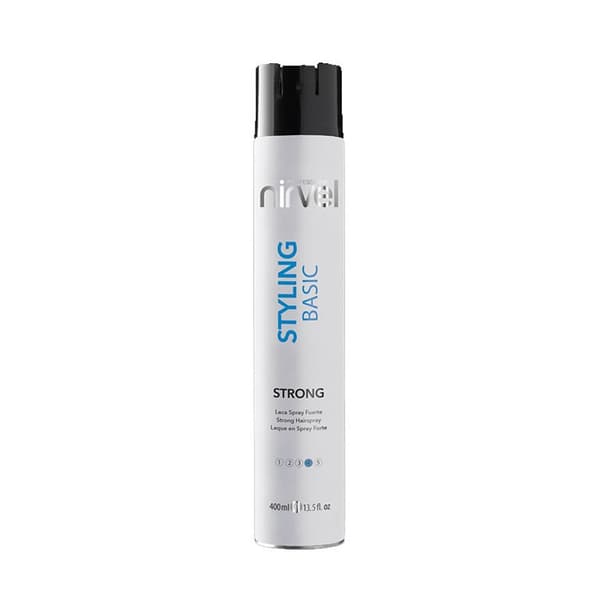 Voimakkaasti kiinnittävä hiusspray Styling Basic Nirvel (400 ml)