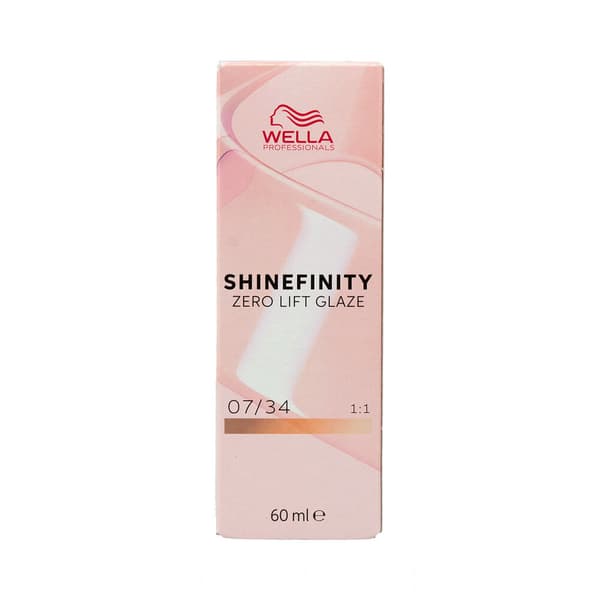 Permanent hårfäg Wella Shinefinity color Nº 07/34 (60 ml)