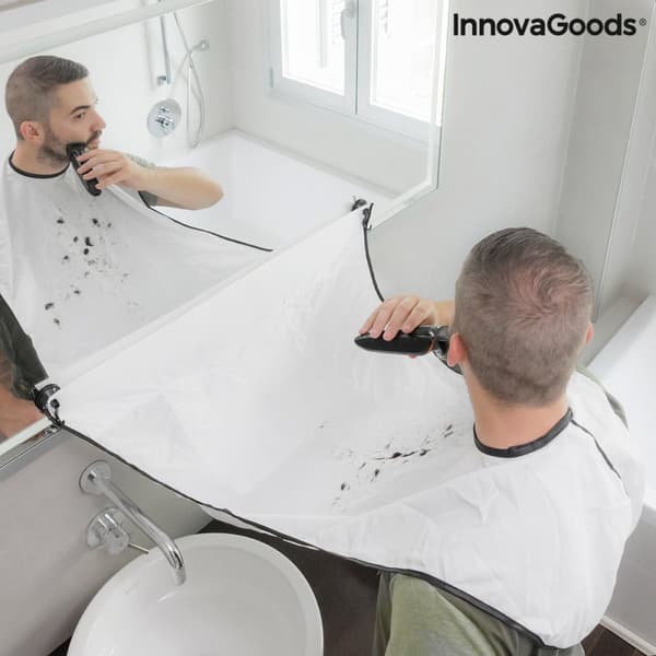 Skæg-trimning hagesmæk med sugekopper Bibdy InnovaGoods