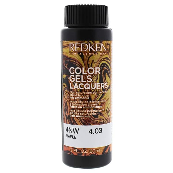 Permanent hårfarge Redken Color Gel Lacquers 4NW-maple (3 x 60 ml)