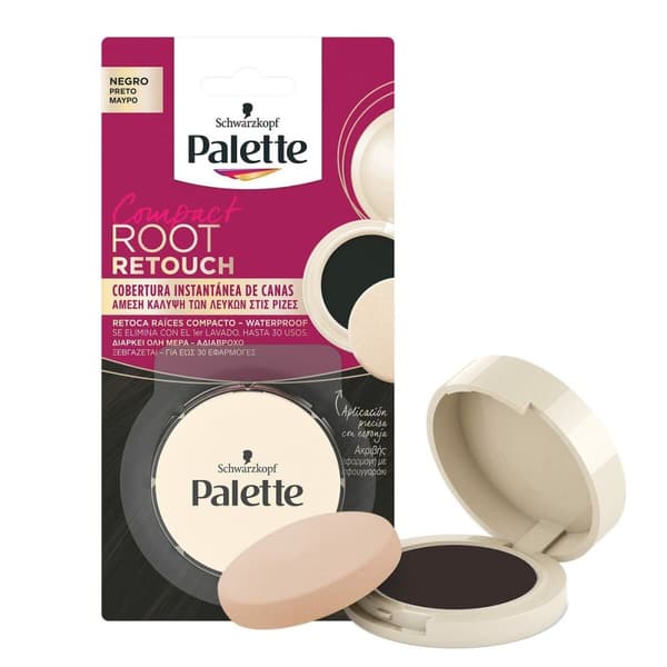 Concealer for Røtter Schwarzkopf Root Retouch Kompakt Svart 3 g